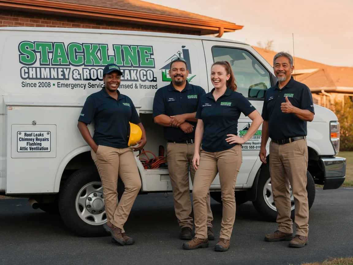 Chimney flashing repair company in Happy, TX
